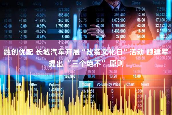 融创优配 长城汽车开展“改装文化日”活动 魏建军提出 “三个绝不” 原则
