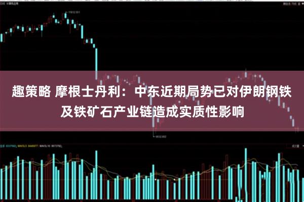 趣策略 摩根士丹利：中东近期局势已对伊朗钢铁及铁矿石产业链造成实质性影响
